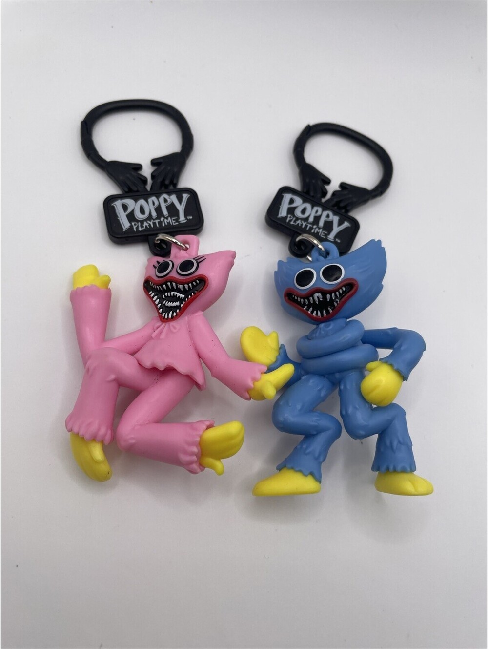 Poppy Playtime Keychain Blue Huggy Wuggy Kissy Missy Character 2022 Lot Of 2